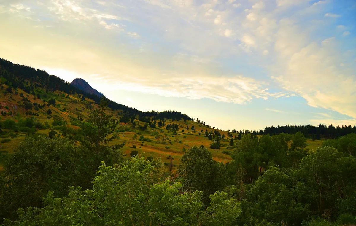 mountain, rocky mountains, eldorado canyon state park, colorado, nature, light, sky, peak